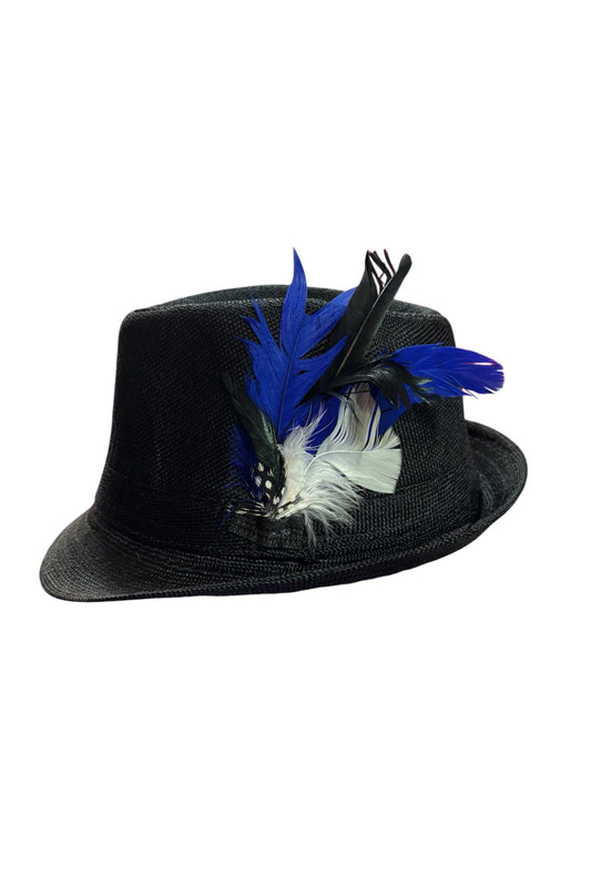 Men's Oktoberfest Hat With Blue Feather