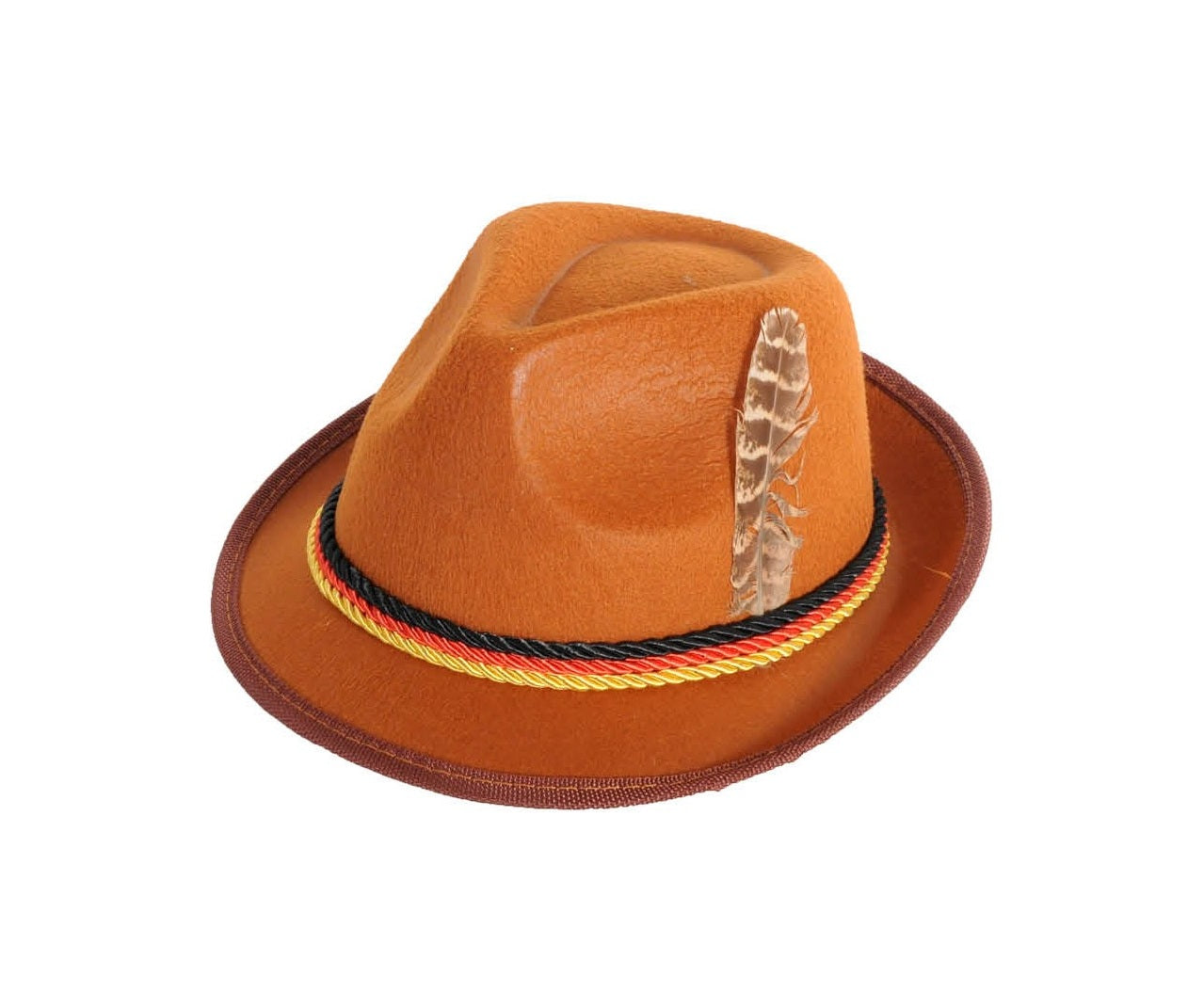 Tan Brown Oktoberfest Trilby Hat