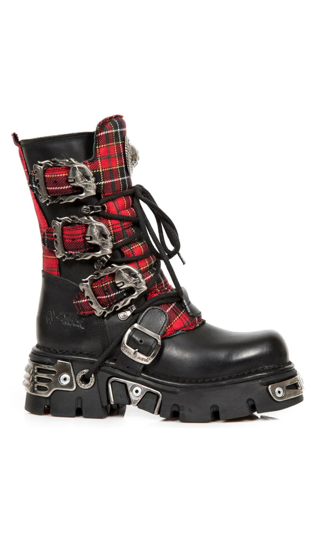 PRE-ORDER M-391T-S1 New Rock Tartan Boots