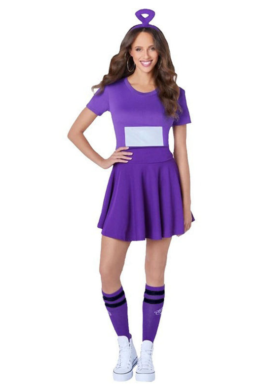 Purple Teletubbies Tinky-Winky Dress Costume