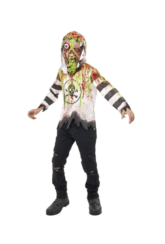 Kids Toxic Waste Costume With Mask