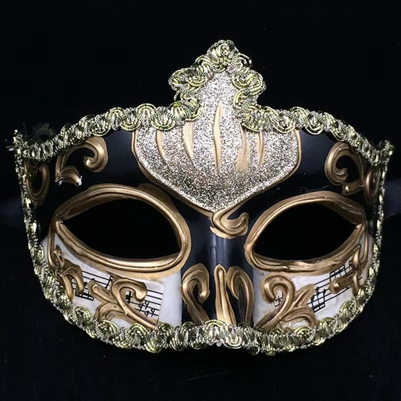 Black Venetian Masquerade Mask