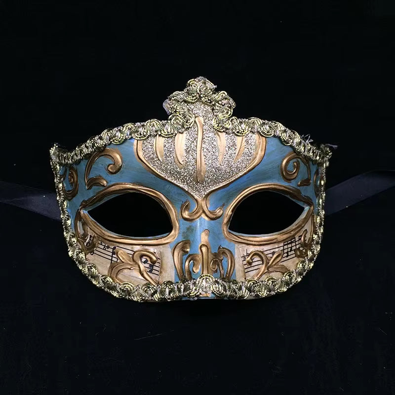 Light Blue Venetian Masquerade Mask