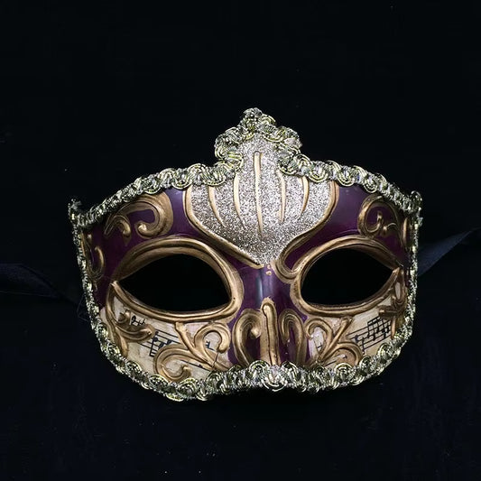 Purple Venetian Masquerade Mask