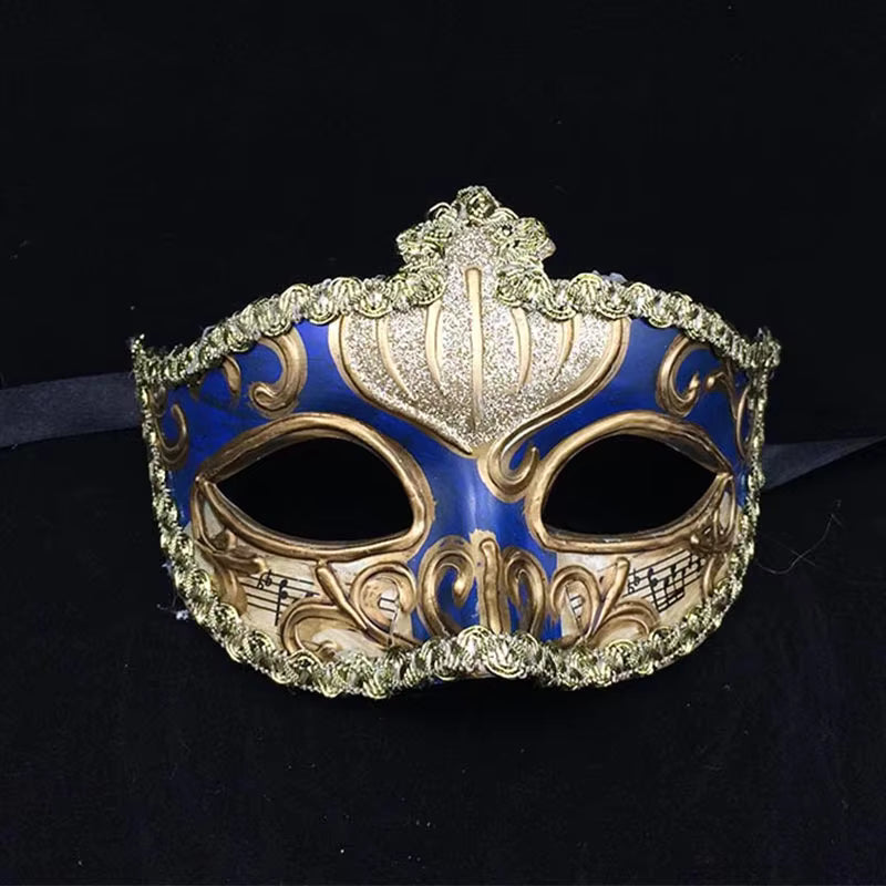 Royal Blue Venetian Masquerade Mask