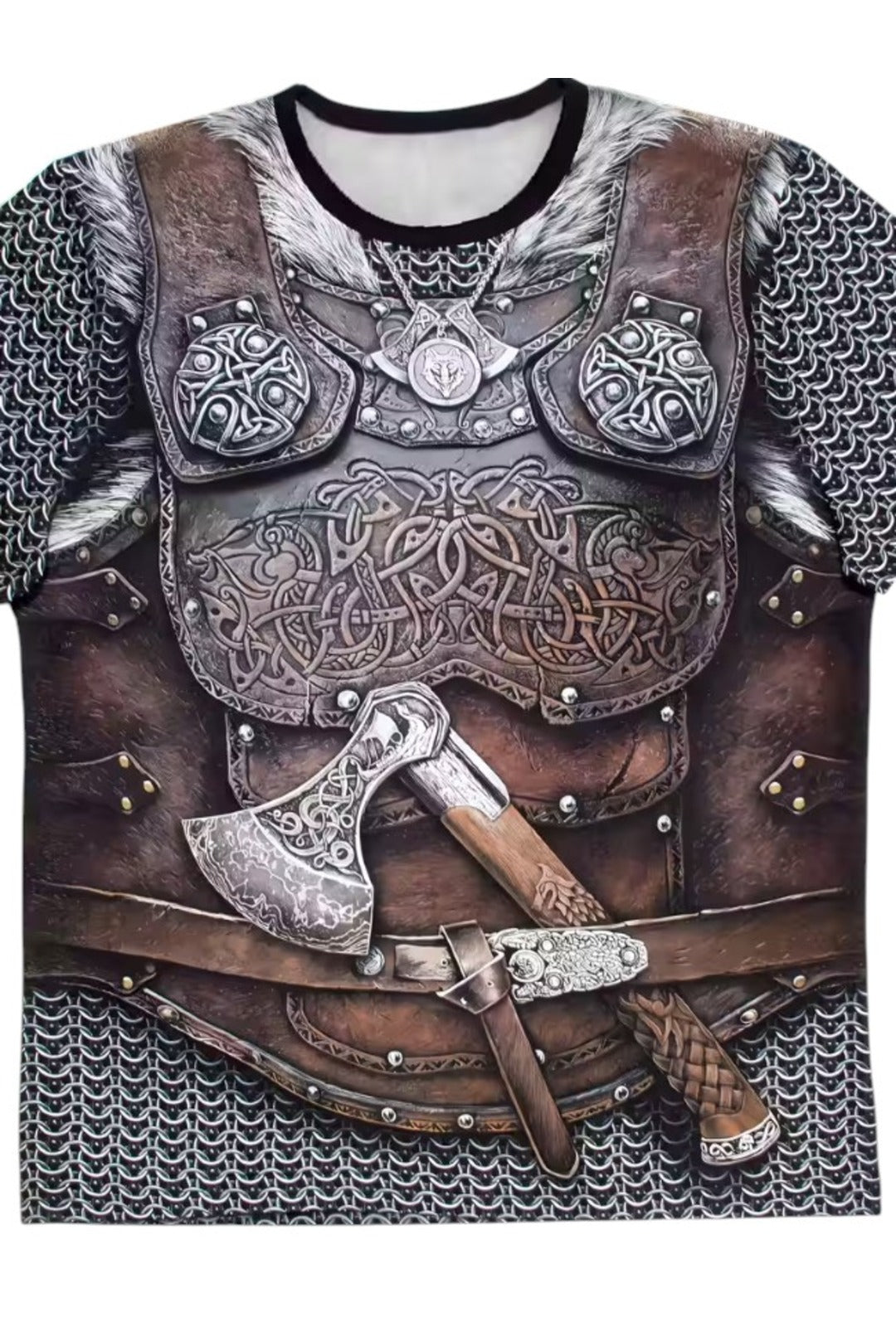 Mens Viking Armour Print Shirt