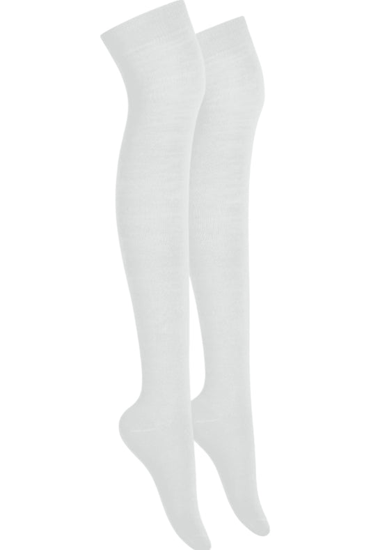 White Over Knee Stockings