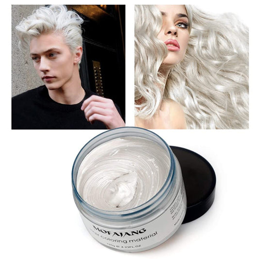 White Temporary Colour Hair Styling Wax