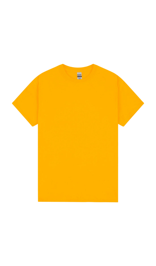 Yellow Blank Short Sleeved T-Shirt