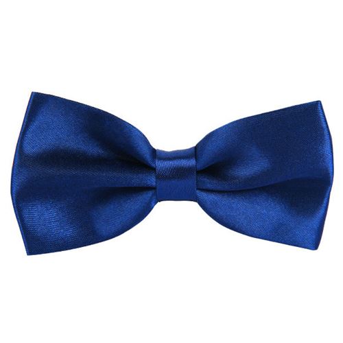 Royal Blue Satin Pre-Tied Bow Tie