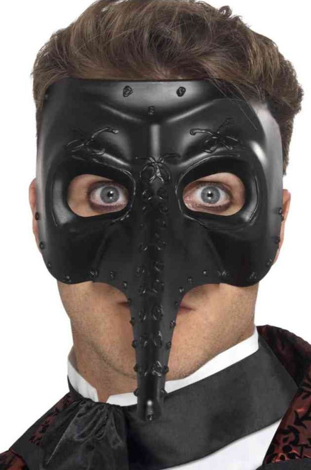 Black Venetian Gothic Capitano Eyemask