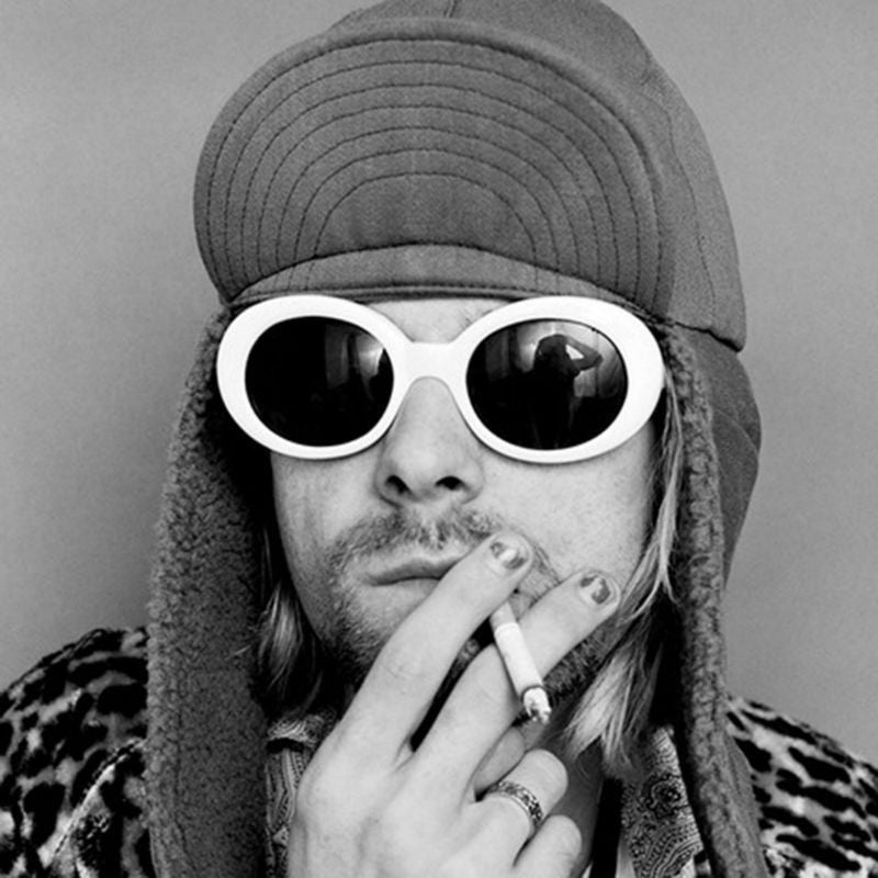 Kurt Cobain White Glasses