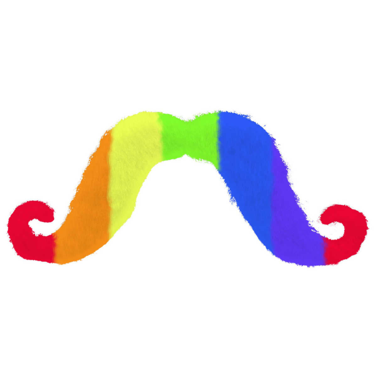 Rainbow Fake Moustache