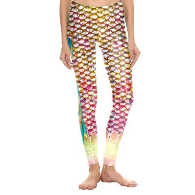 Rainbow Scale Fish Leggings