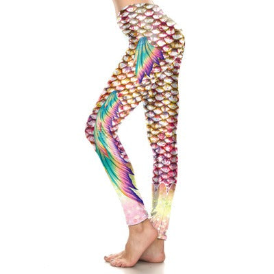 Rainbow Scale Fish Leggings