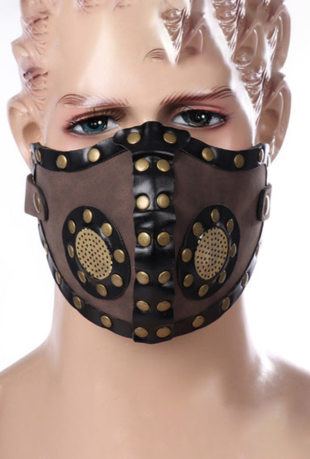 Studded Steampunk Face Mask