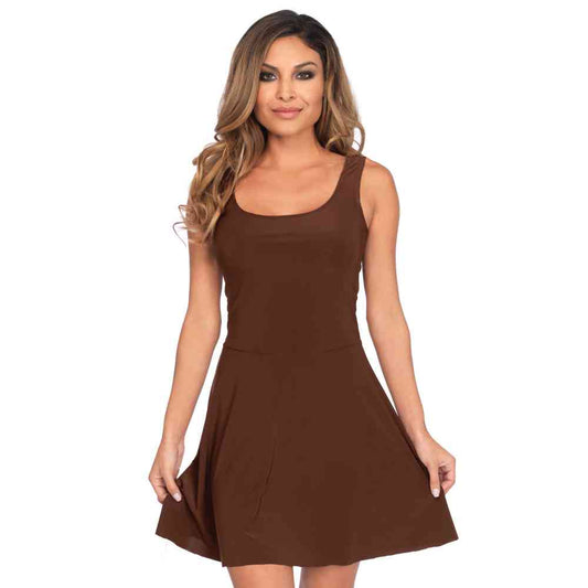 Brown Skater Dress