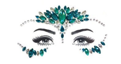 Emerald Extravagance Crystal Face & Body Jewels