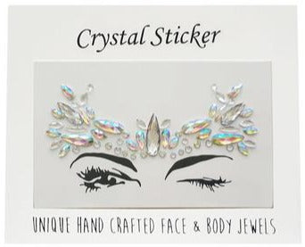 Silver Angel Crystal Face & Body Jewels
