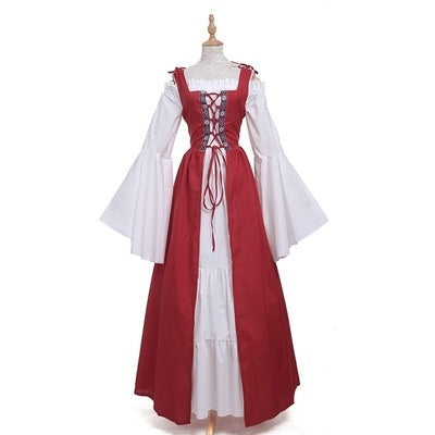White & Red Oktoberfest Dress OCW111