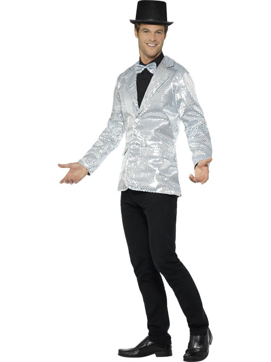 Men's Silver Sequin Jacket