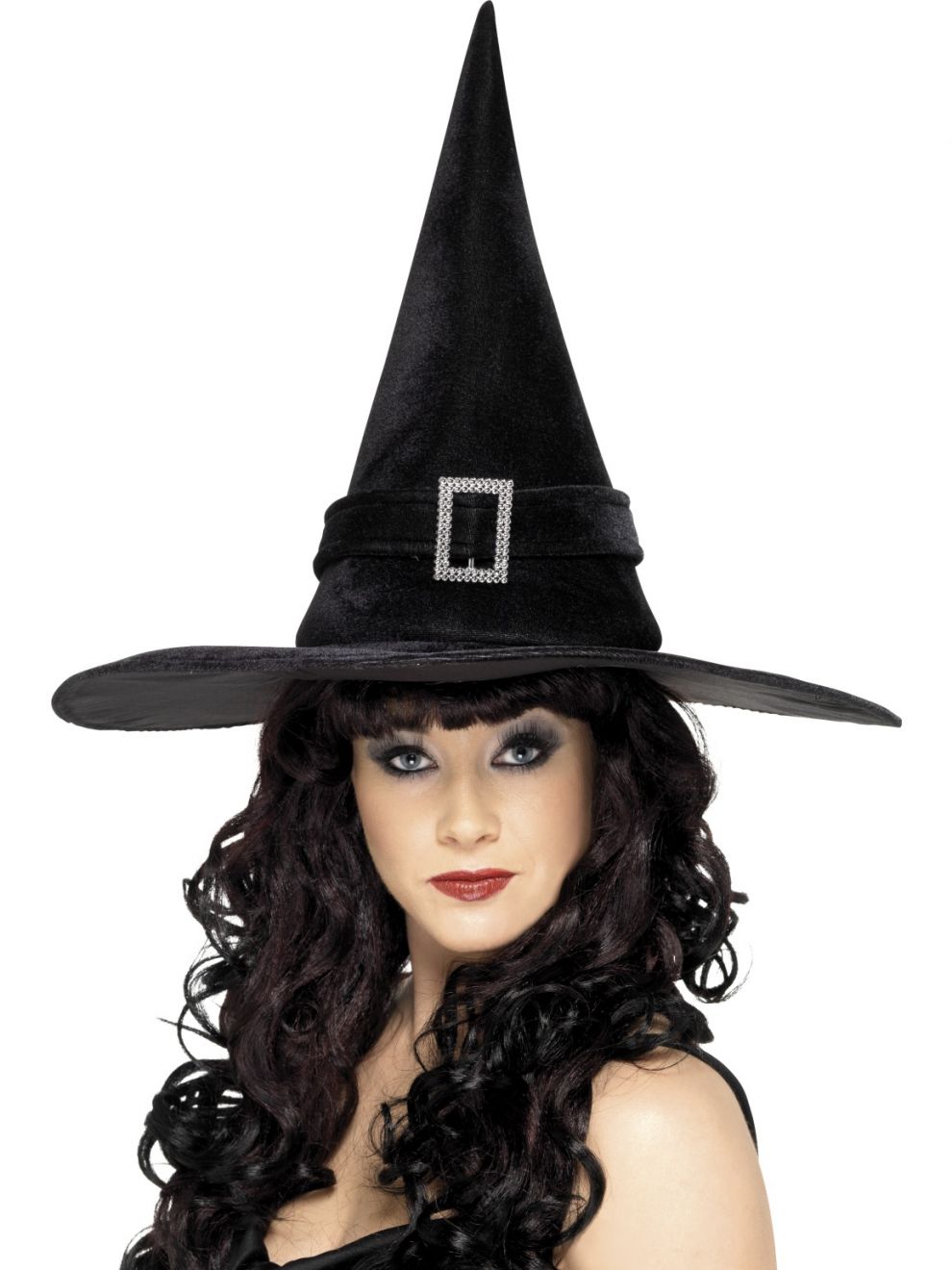 Black Witch Hat with Buckle