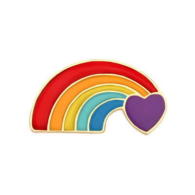 Rainbow Heart Pin