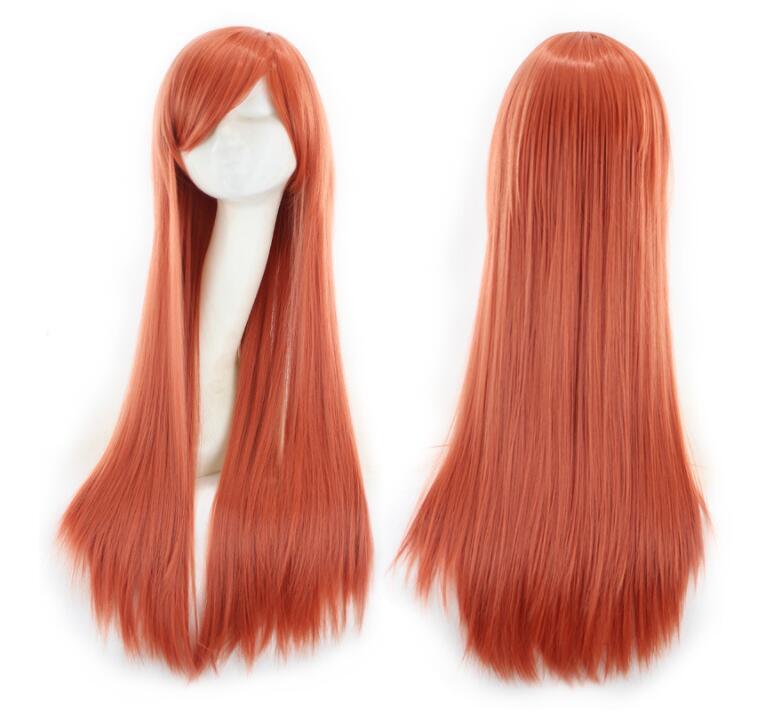 Amber Red Long Straight Cosplay Wig