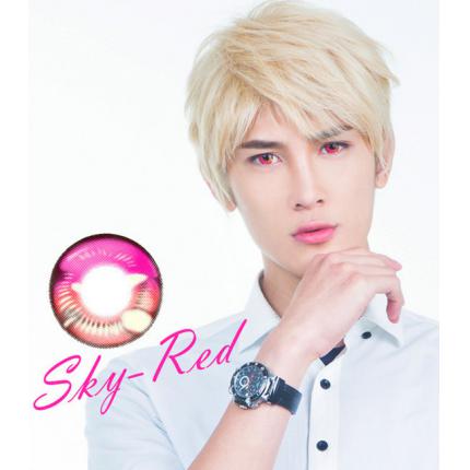 Sky Red Anime Contact Lenses