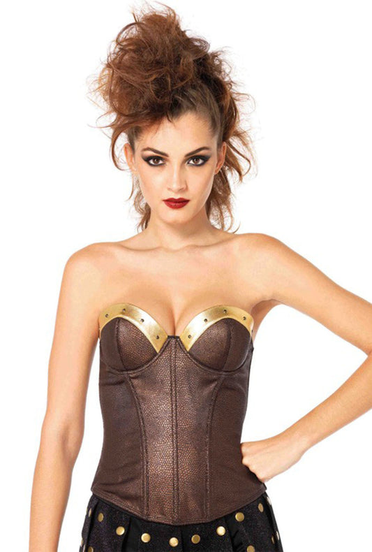 Warrior Armour Bustier with Stud Accents