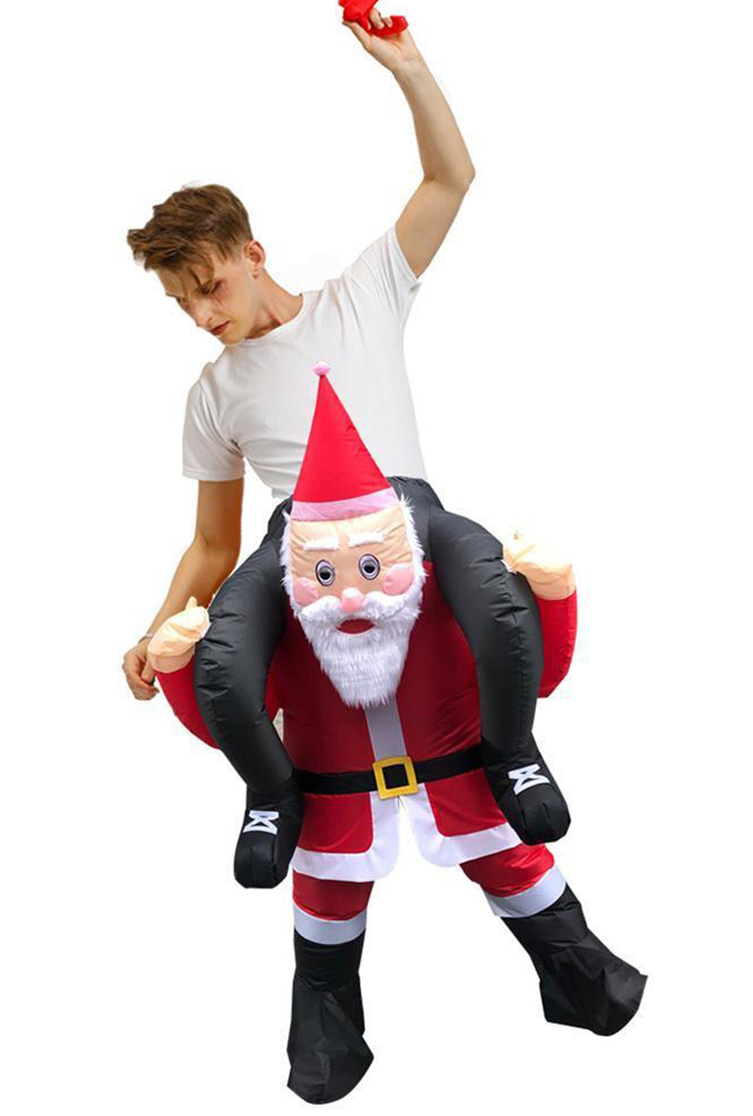 Inflatable Ride-On Santa Costume