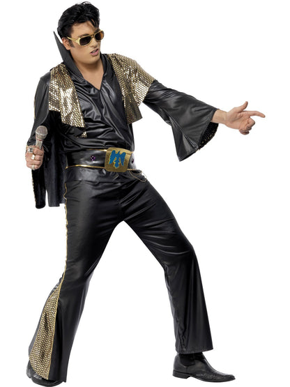 Black and Gold Elvis Costume
