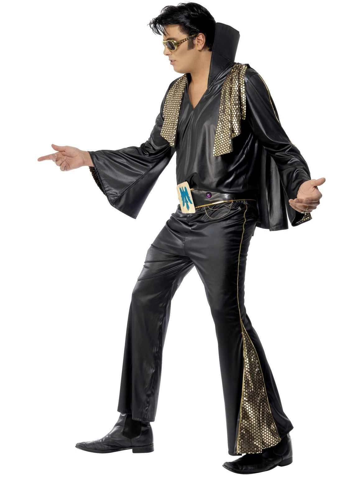 Black and Gold Elvis Costume