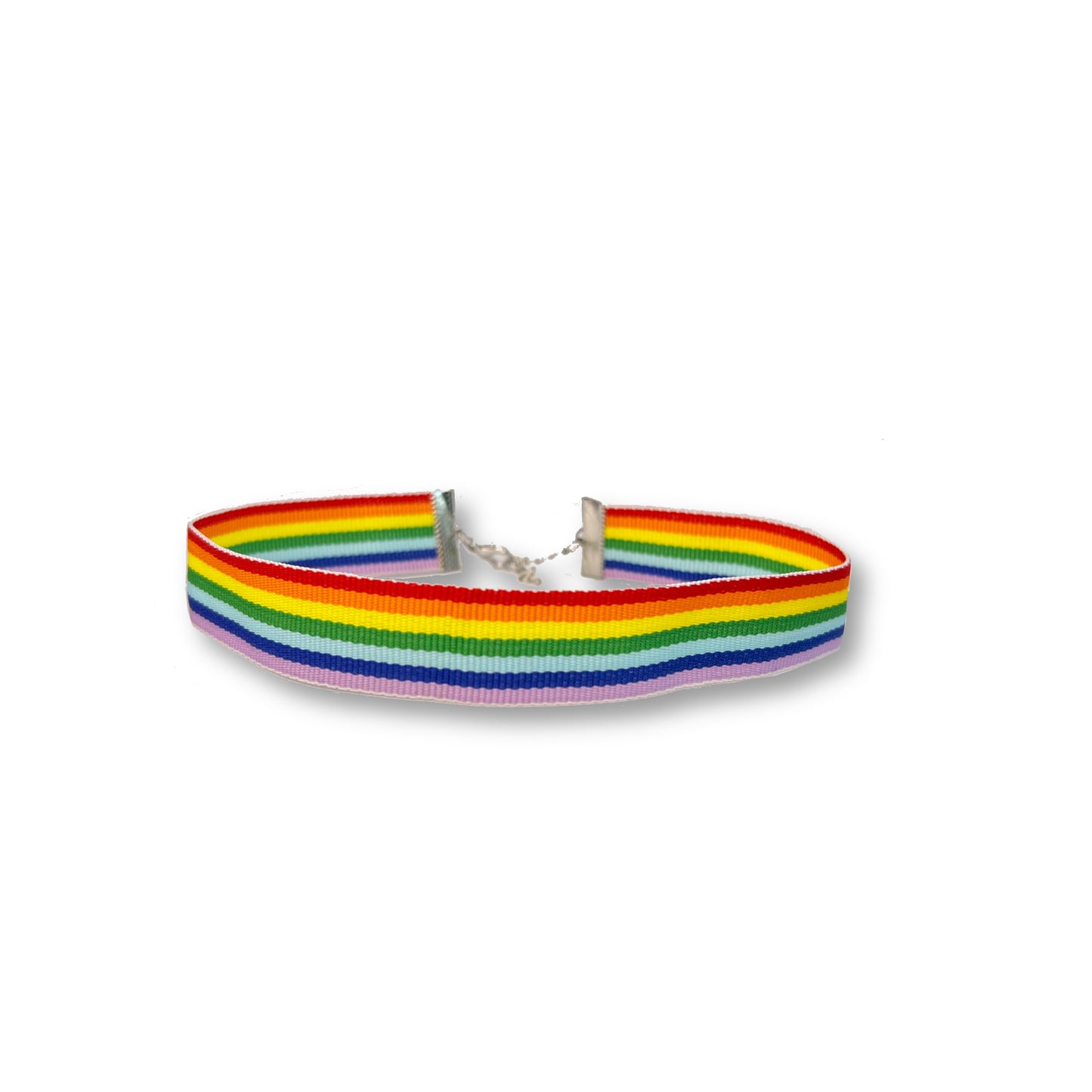 Rainbow Ribbon Choker