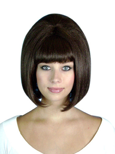 Womens Brown Beehive Wig