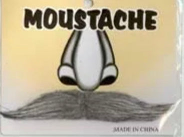 Medium Grey Moustache