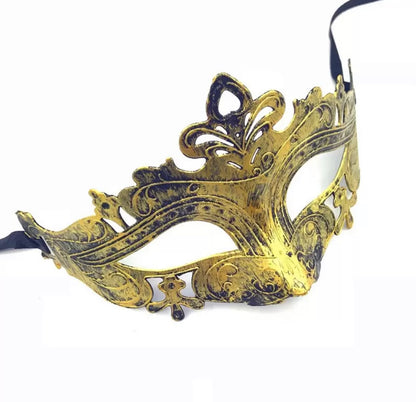 Brushed Gold Roman Masquerade Mask