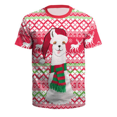 Festive Llama Christmas T-Shirt