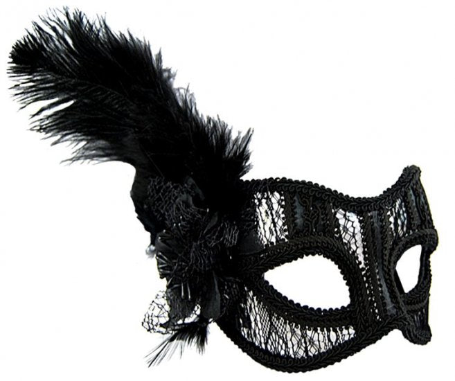 Black Lace Glasses Style Mask