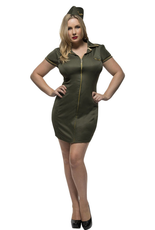 Plus Size Army Girl Costume
