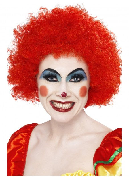 Red Afro Clown Party Wig