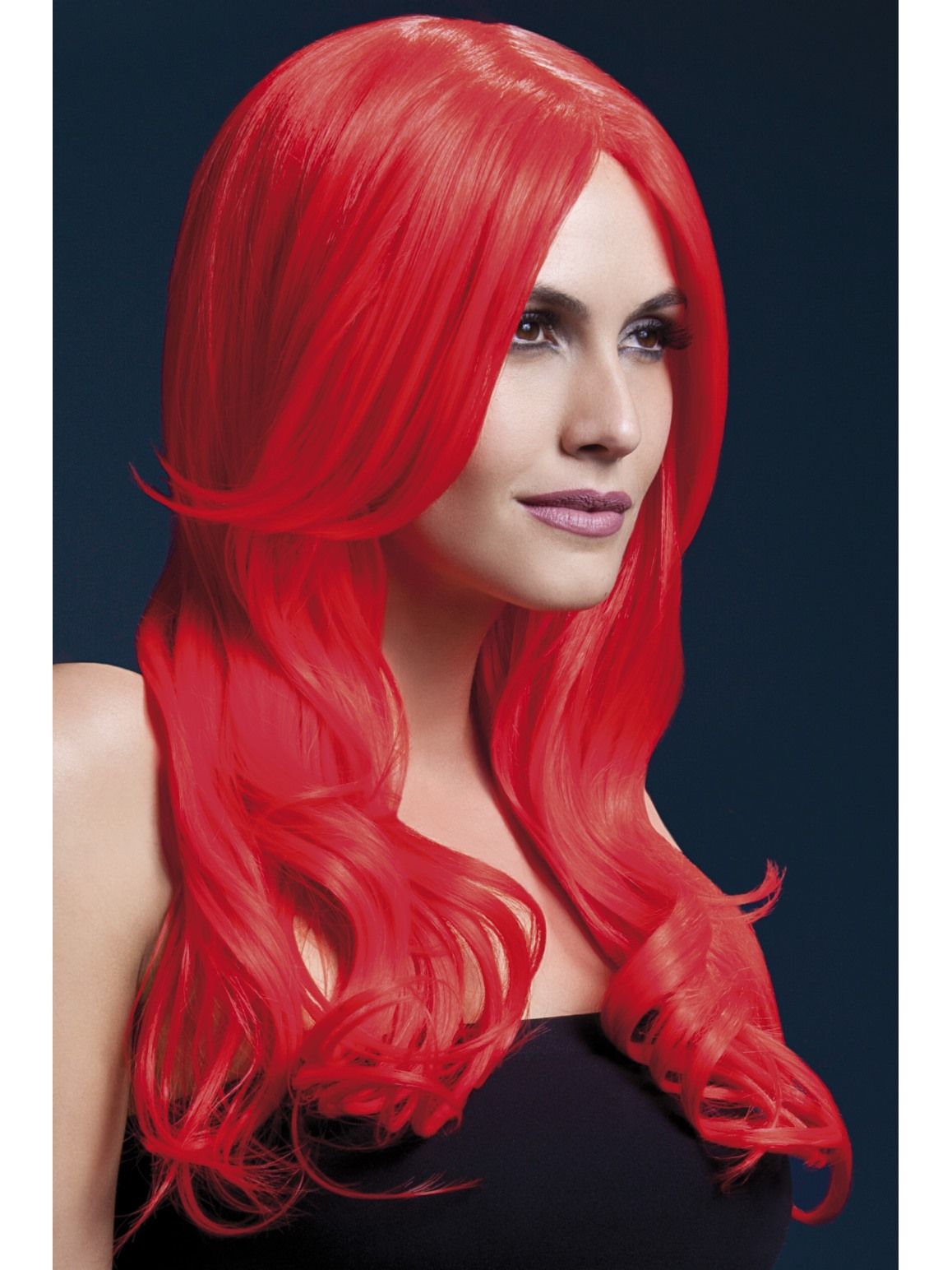 Neon Red Khloe Wig | Hurly Burly – Hurly-Burly