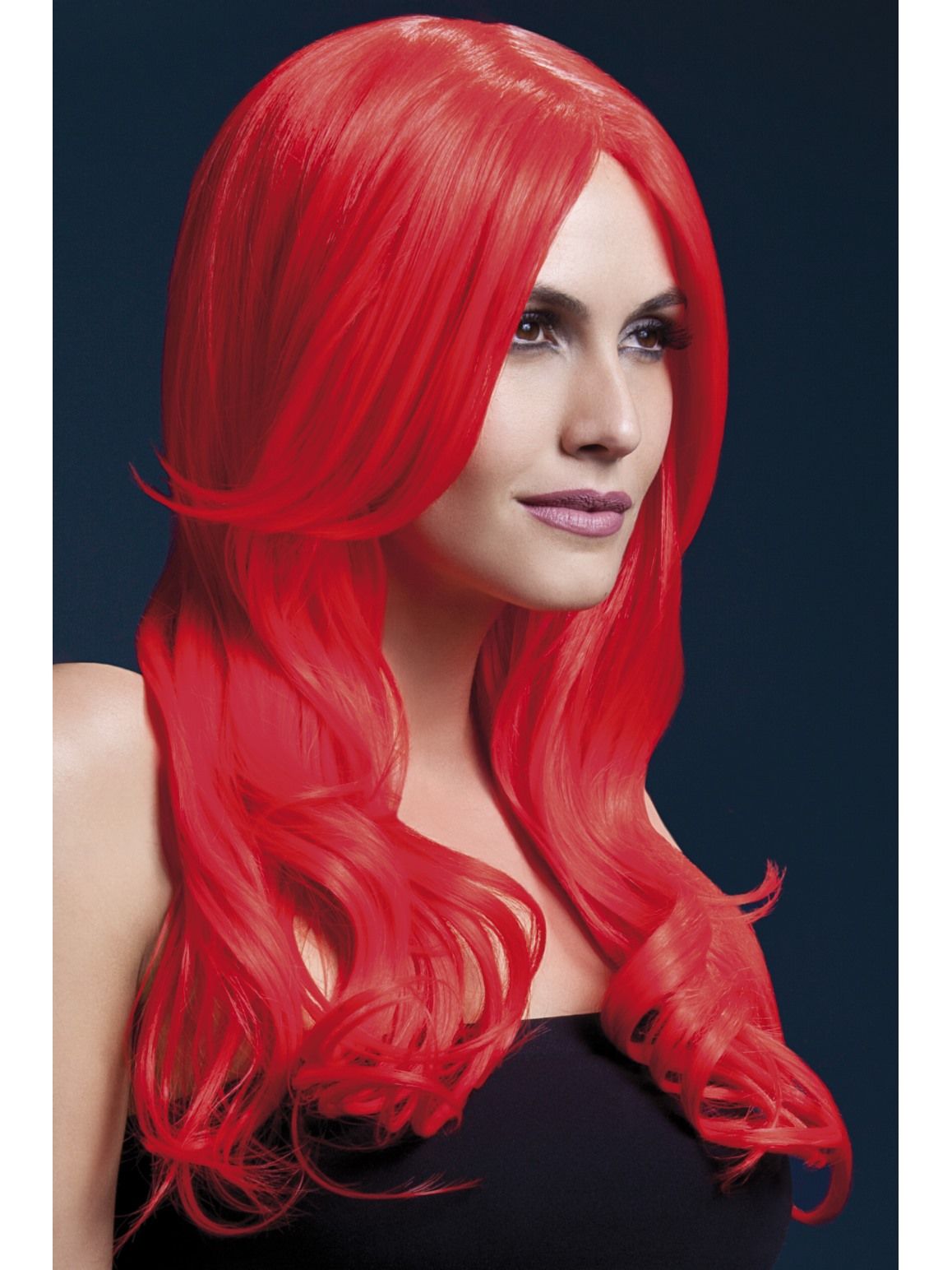 Khloe Neon Red Wig