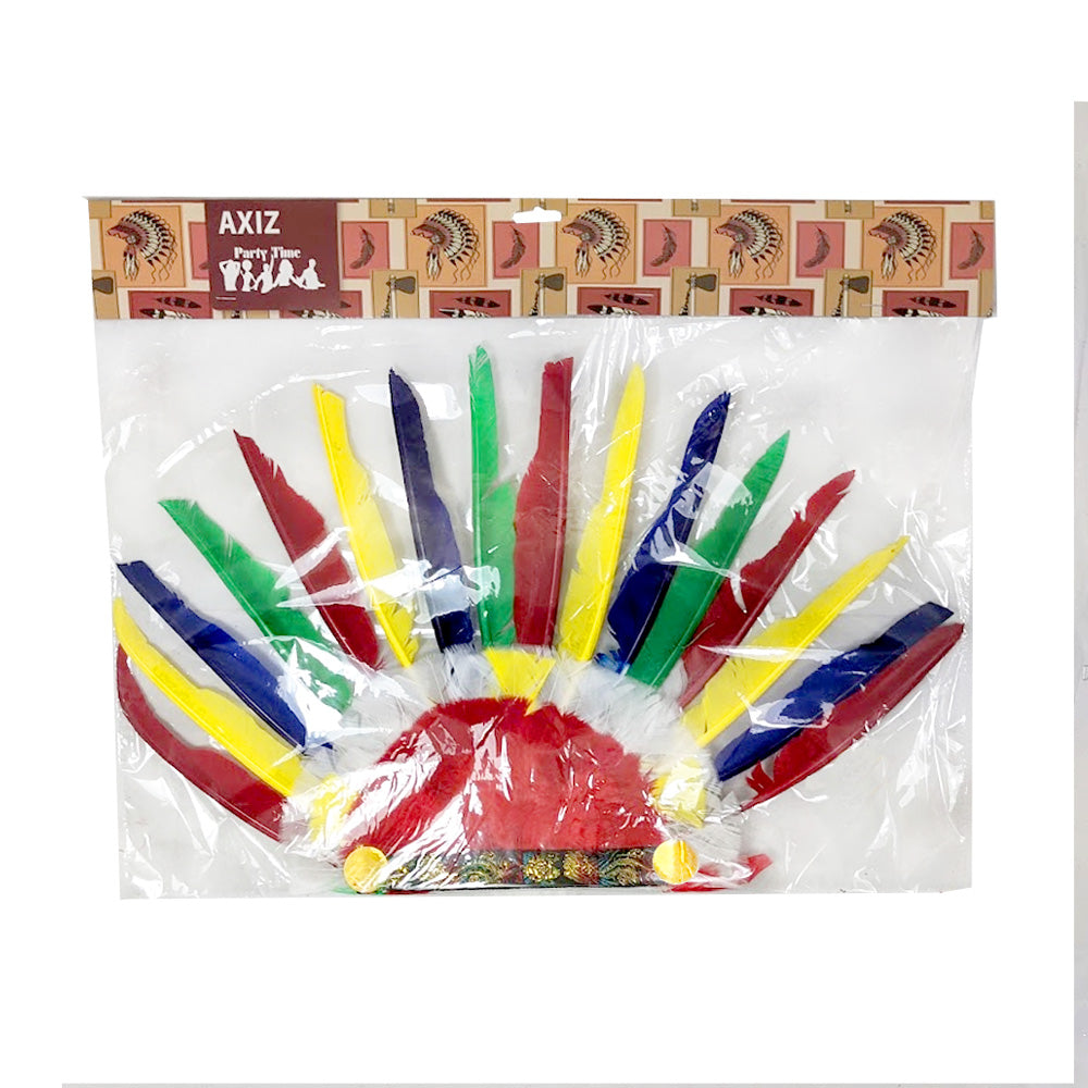 Multicoloured Feather Headdress