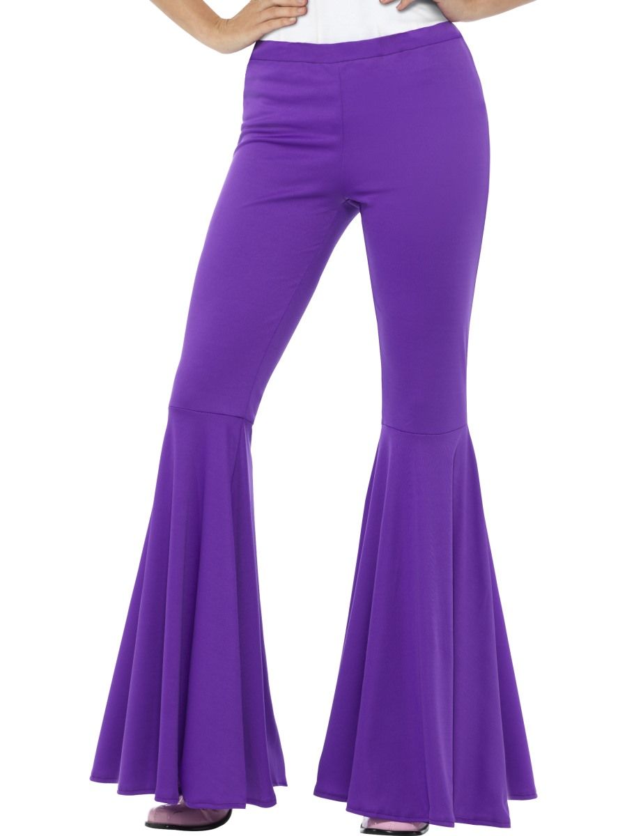 Purple Flared Disco Pants