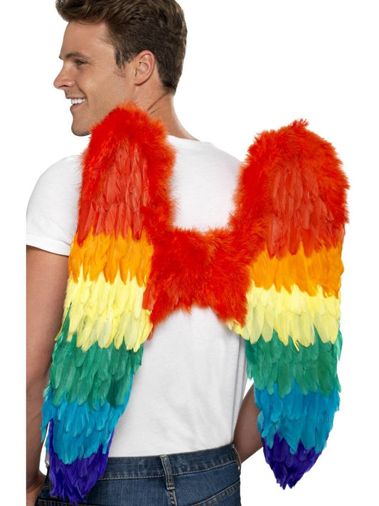 Rainbow Feathered Wings