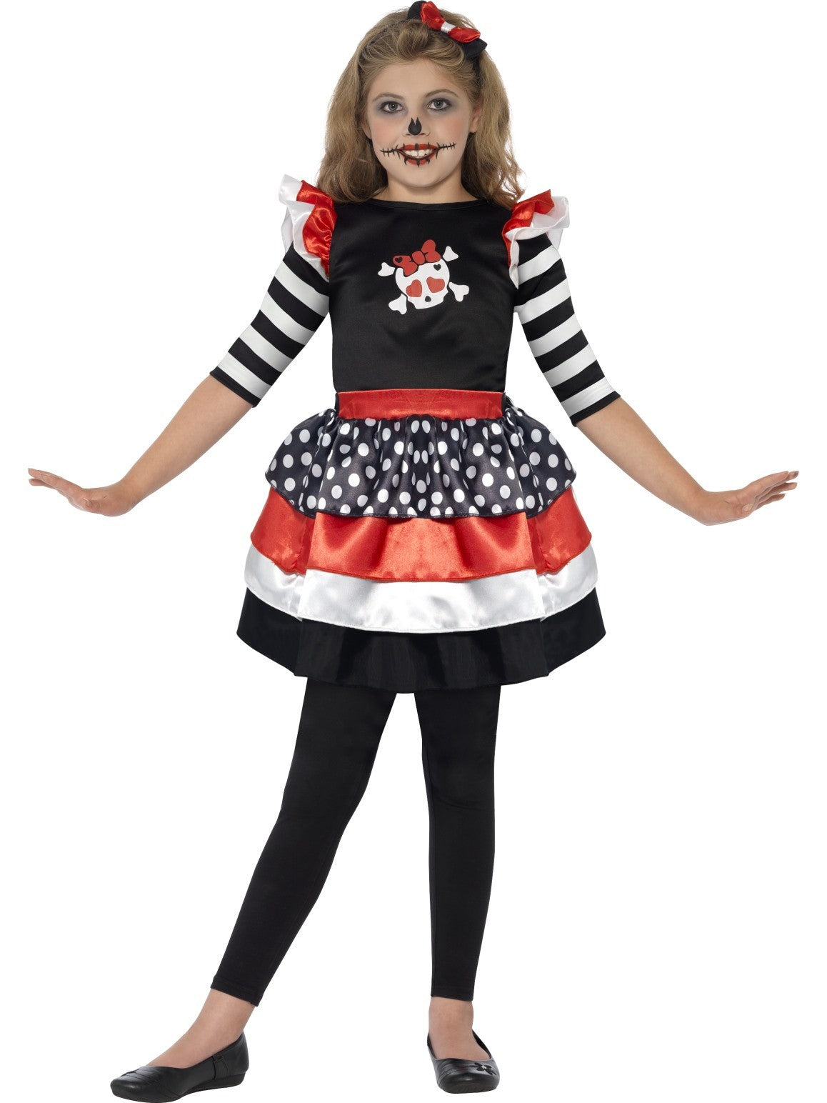 Girls Halloween Skully Costume