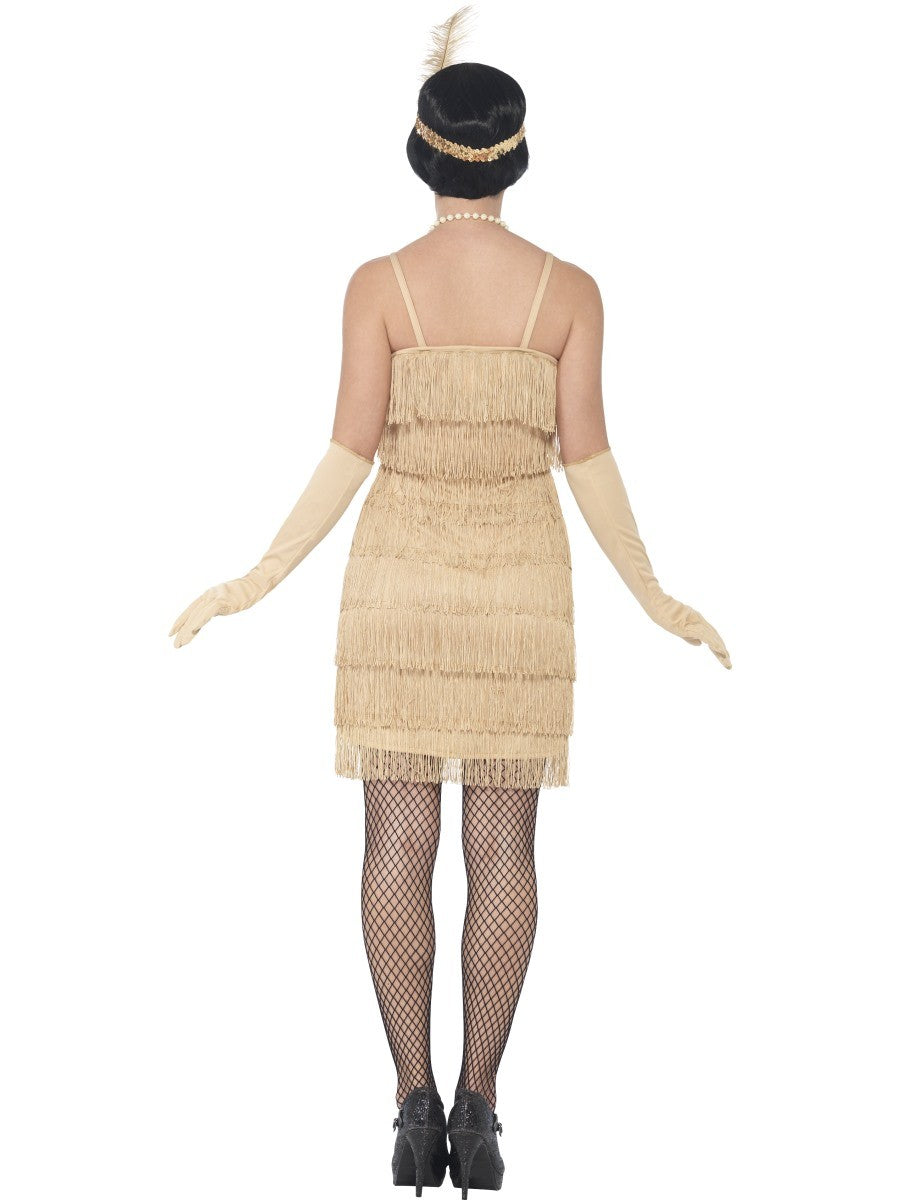 Gold Fringed Flapper Dress