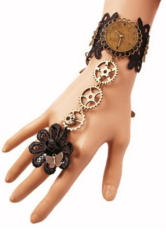 Steampunk Flower Hand & Ring Decoration (E)