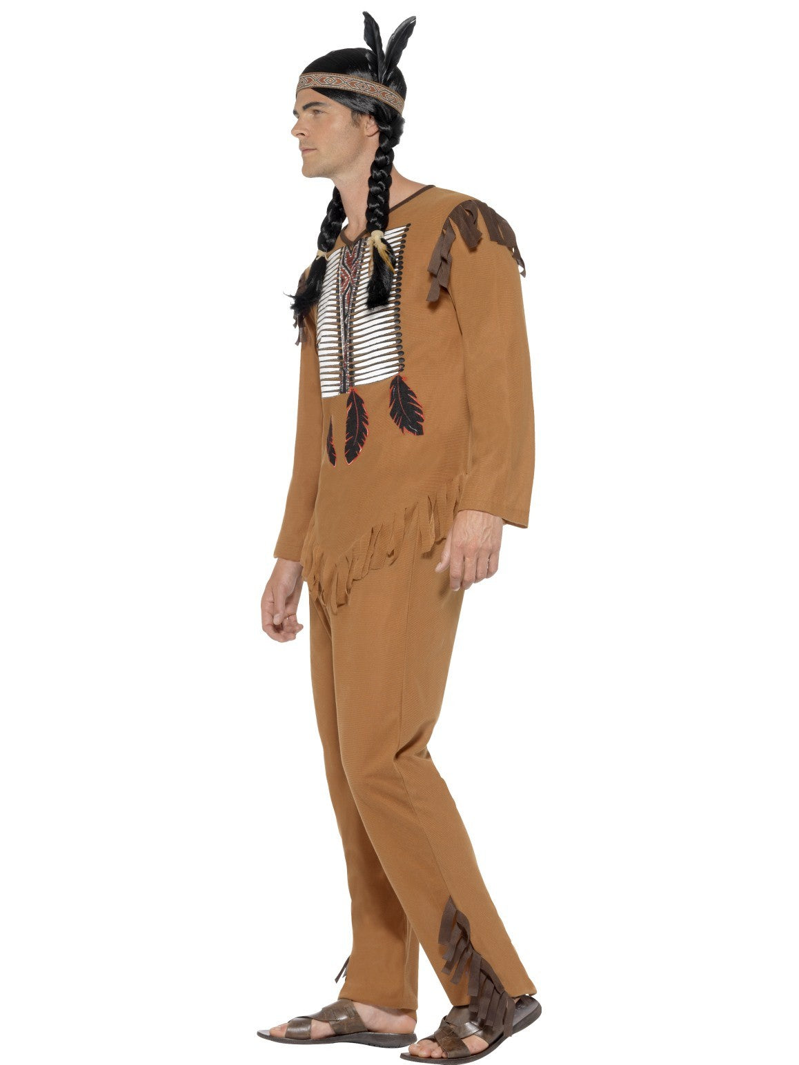 Men's Western Native American Warrior Costume